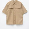 Chemise en coton à manches courtes