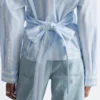 Chemise en coton à nouer à la taille