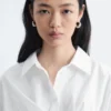 Chemise en coton à nouer à la taille