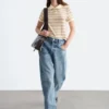 Chemise en piqué de coton