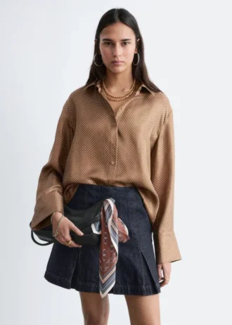 Chemise en soie ample