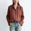 Chemise en soie ample