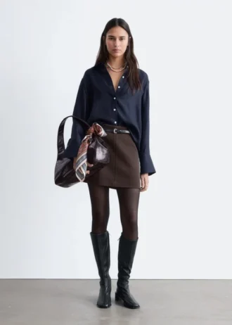 Chemise en soie ample