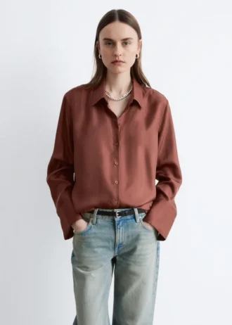 Chemise en soie ample