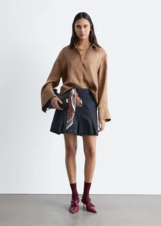 Chemise en soie ample