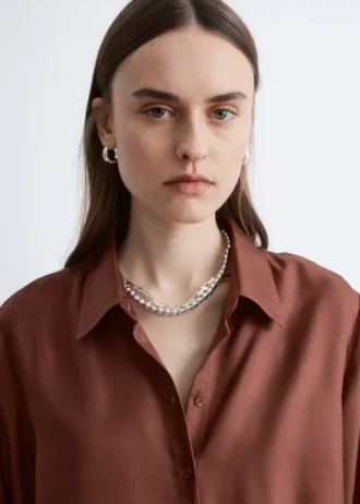 Chemise en soie ample