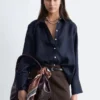 Chemise en soie ample