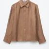 Chemise en soie ample