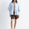 Chemise à manches courtes en coton