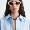 Chemise à manches courtes en coton