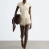 Chemise à nouer dans le dos