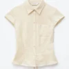 Chemise à nouer dans le dos