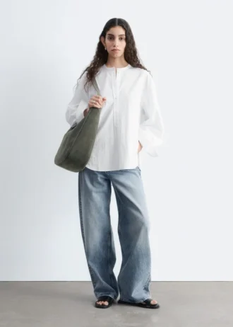 Chemise oversize en coton