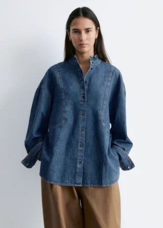 Chemisier en denim oversize