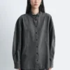 Chemisier en denim oversize