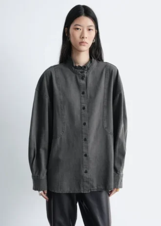 Chemisier en denim oversize