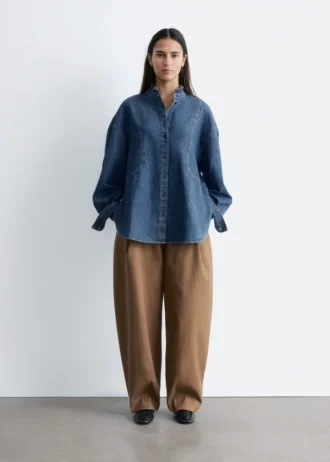 Chemisier en denim oversize