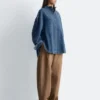 Chemisier en denim oversize