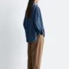 Chemisier en denim oversize