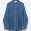 Chemisier en denim oversize