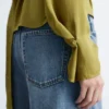 Chemisier froncé avec ceinture à nouer