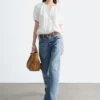 Chemisier oversize à manches bouffantes