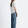 Chemisier oversize à manches bouffantes