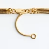 Collier à double chaîne et pierres