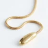 Collier lariat à chaîne serpent