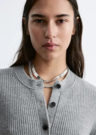 Collier à maillons épais en forme de serpent