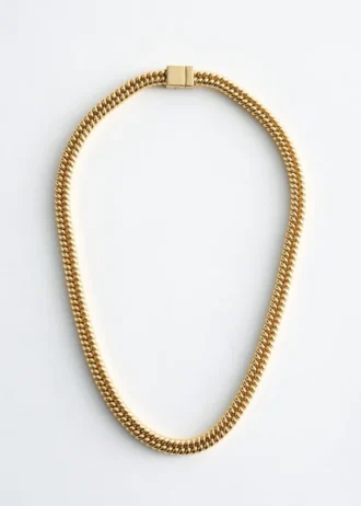 Collier à maillons épais en forme de serpent