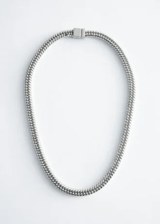 Collier à maillons épais en forme de serpent