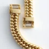 Collier à maillons épais en forme de serpent