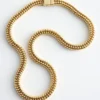 Collier à maillons épais en forme de serpent