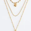 Collier à pendentifs superposés