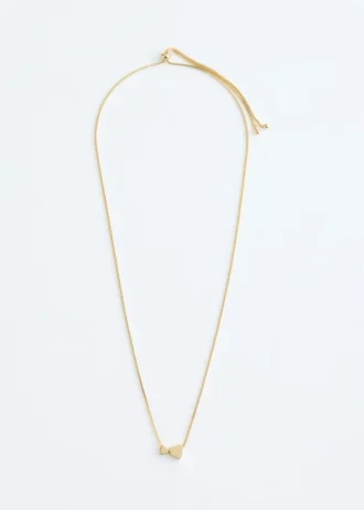 Collier à perles en forme de cœur