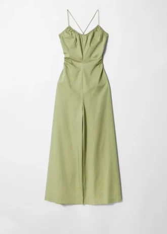 Combinaison à dos nu et jambes larges