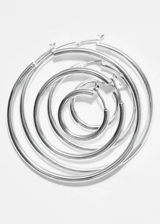 Ensemble de boucles d&rsquo;oreilles créoles