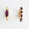 Ensemble de boucles d&rsquo;oreilles créoles en cristal