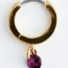 Ensemble de boucles d&rsquo;oreilles créoles en cristal