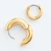 Ensemble de boucles d&rsquo;oreilles créoles épaisses