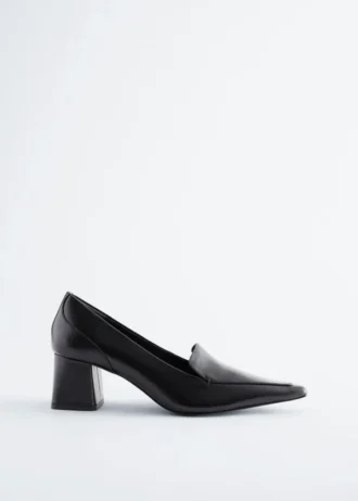 Escarpins mocassins en cuir