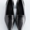 Escarpins mocassins en cuir