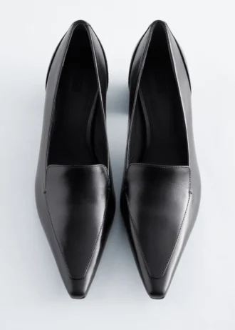 Escarpins mocassins en cuir