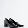 Escarpins mocassins en cuir