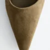 Escarpins à talon carré en daim