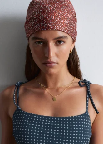 Foulard en soie imprimé
