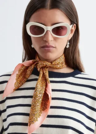 Foulard en soie imprimé