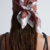 Foulard en soie imprimé
