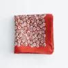 Foulard en soie à imprimé floral